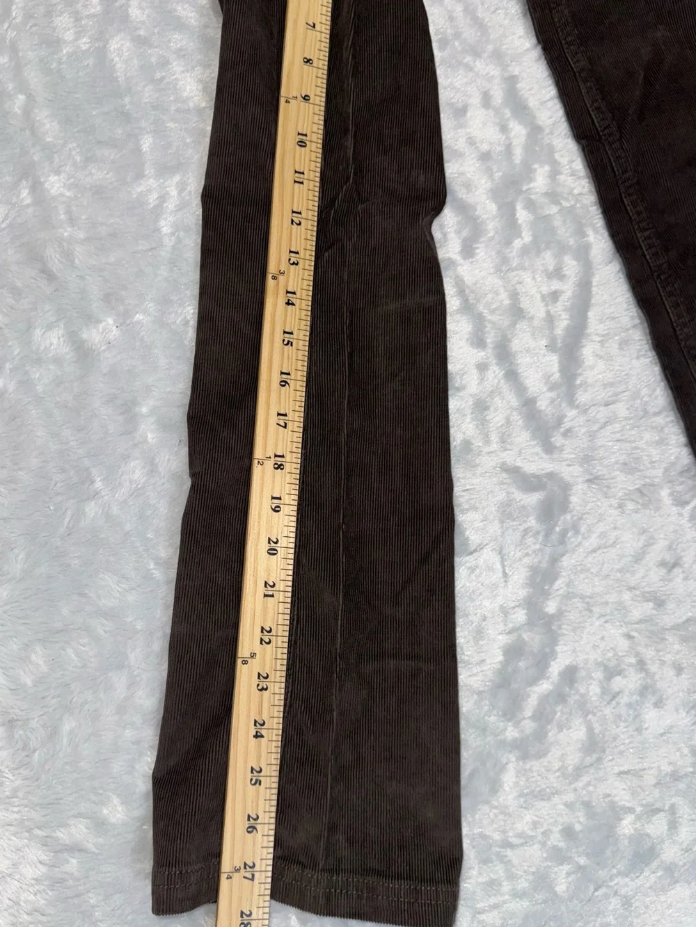 Old Navy Brown Corduroy Flare Pants with Hot Pink Belt
